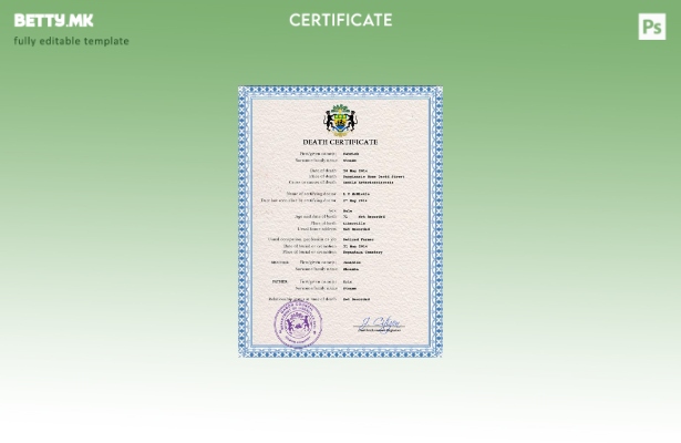 Модерен стил Габонски шаблон за PSD шаблон за Австралија за смрт од витално знач